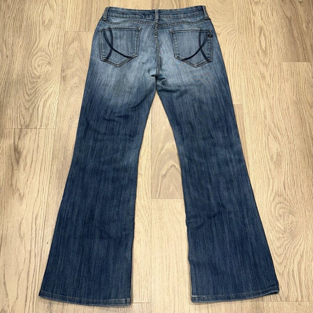 !IT Los Angeles Diva Bootcut Flare Faded Jeans Size 29 29x28 Y2K
